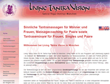 Tablet Screenshot of living-tantra-vision.de